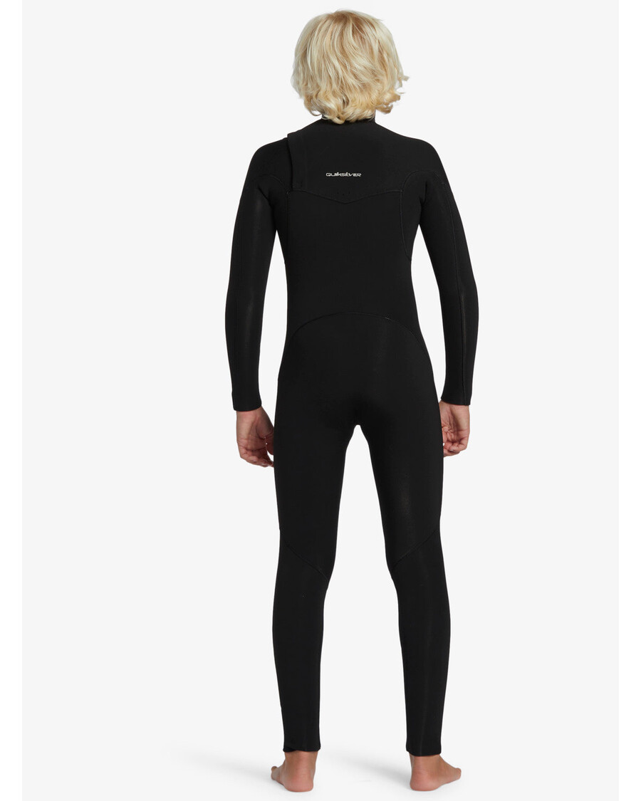 Quik Silver Boys 8-16 4/3mm Prologue Back Zip Wetsuit - Black