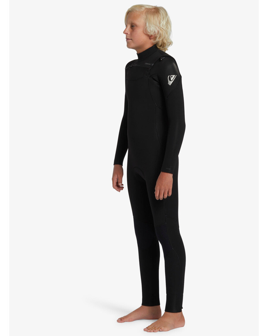 Quik Silver Boys 8-16 4/3mm Prologue Back Zip Wetsuit - Black
