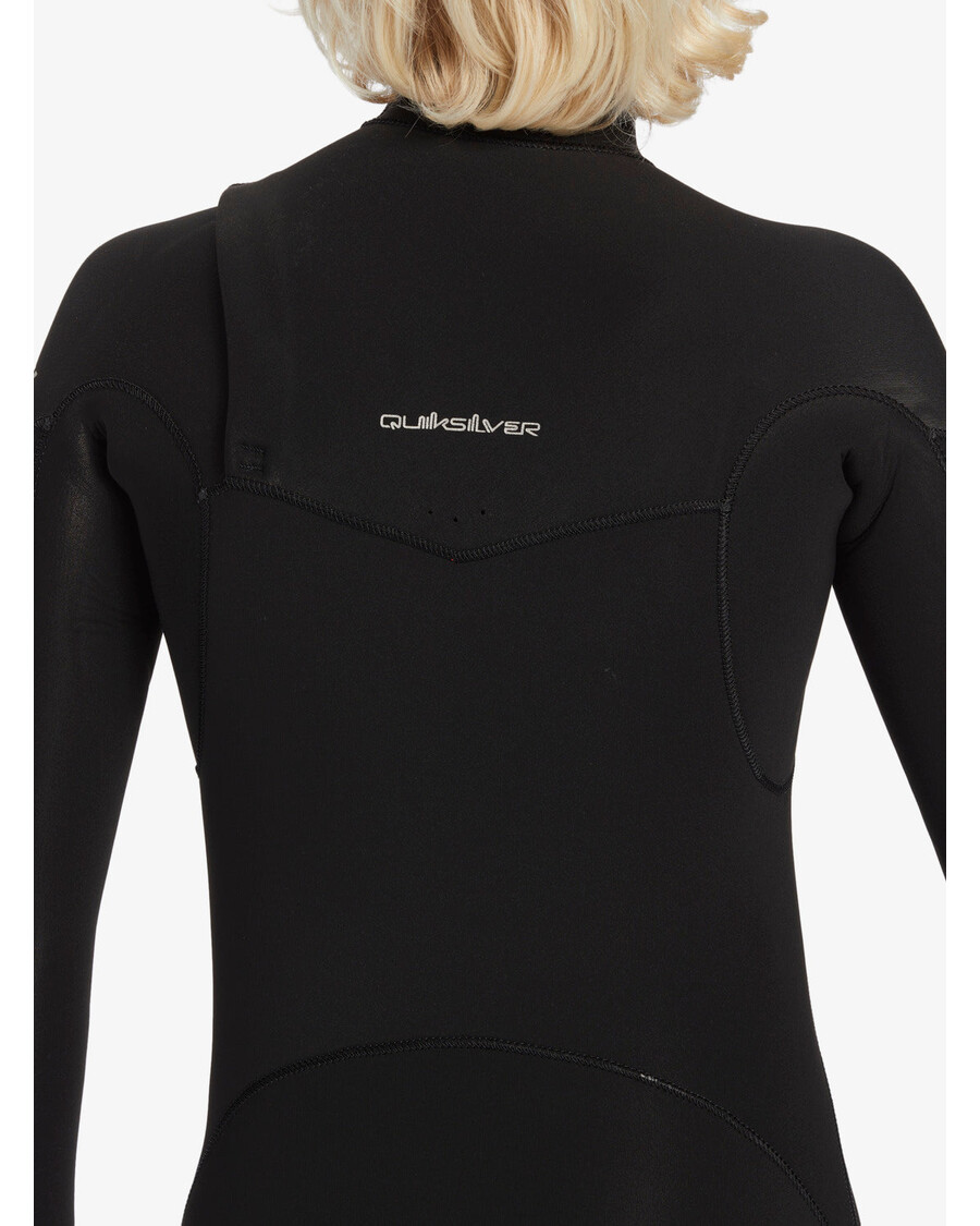 Quik Hopea Pojat 8-16 4/3mm Jokapäiväinen Rintavetoketjullinen Märkäpuku - Musta