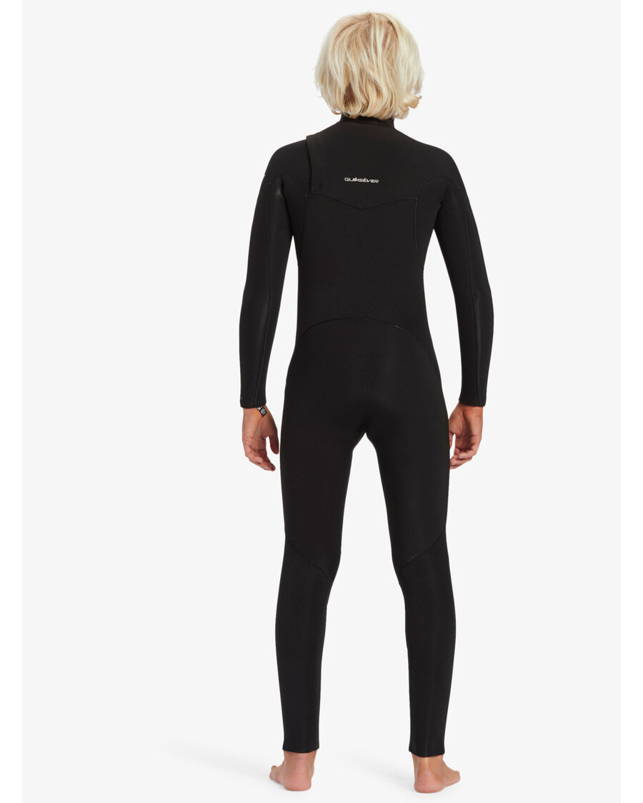 Quik Hopea Pojat 8-16 4/3mm Jokapäiväinen Rintavetoketjullinen Märkäpuku - Musta