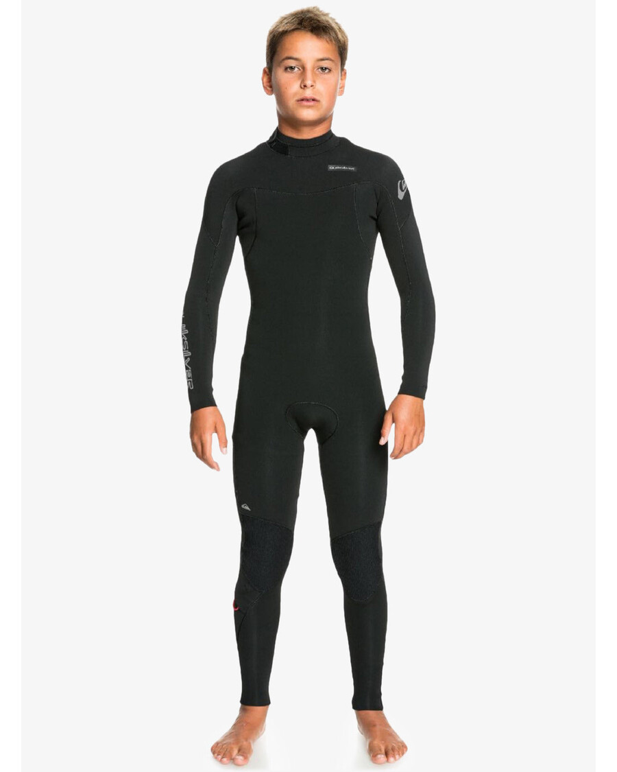 Quiksilver Chlapci 8-16 5/4/3 Mm Každodenný Neoprén Na Zips Na Chrbte - čierny
