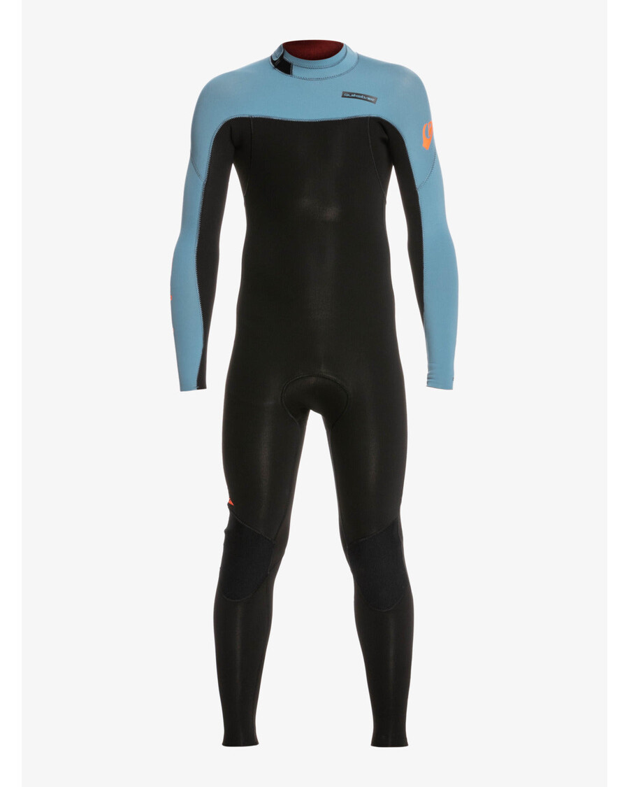 Quiksilver Chlapci 8-16 3/2 Mm Každodenný Neoprén Na Zips Na Chrbte - čierny/provinciálna Modrá