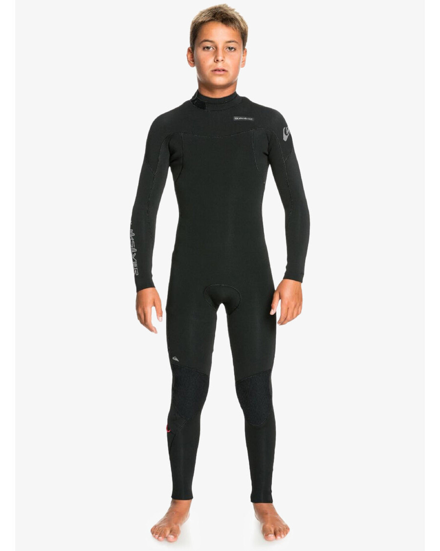 Quik Silver Chlapci 8-16 4/3mm Neoprén Na Každodenné Zapínanie Na Zips Na Chrbte - čierny