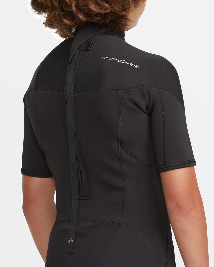 Quiksilver Traje De Primavera De Manga Corta Para Niños De 8-16 2/2 Mm - Negro