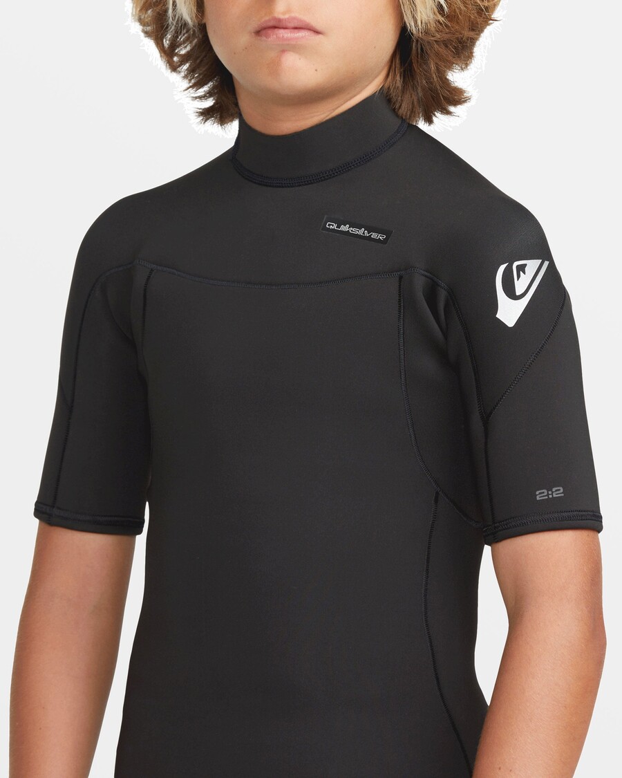 Quiksilver Traje De Primavera De Manga Corta Para Niños De 8-16 2/2 Mm - Negro