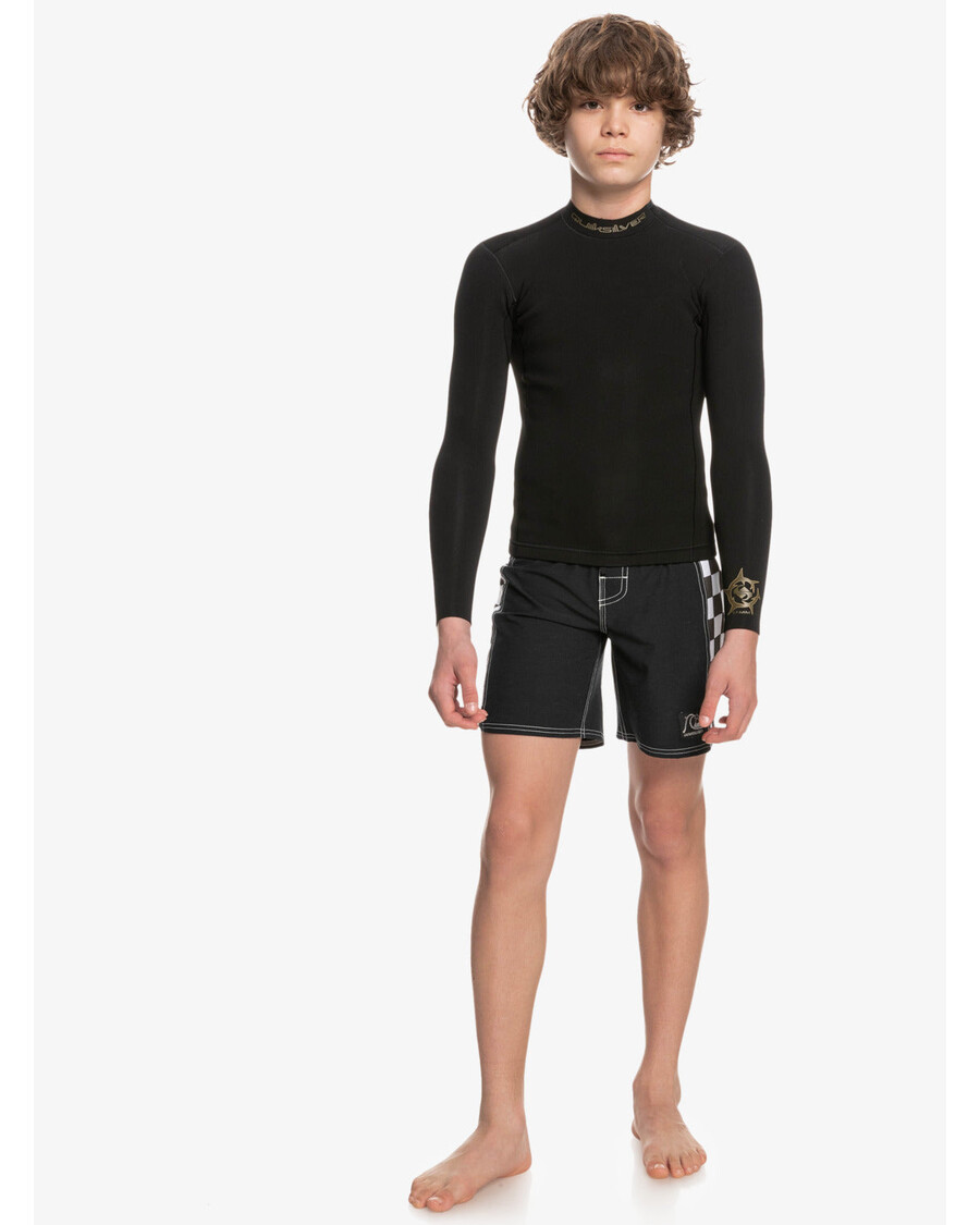 Quik Silver Boys 8-16 1.5mm Everyday Sessions Wetsuit Jacket - Black