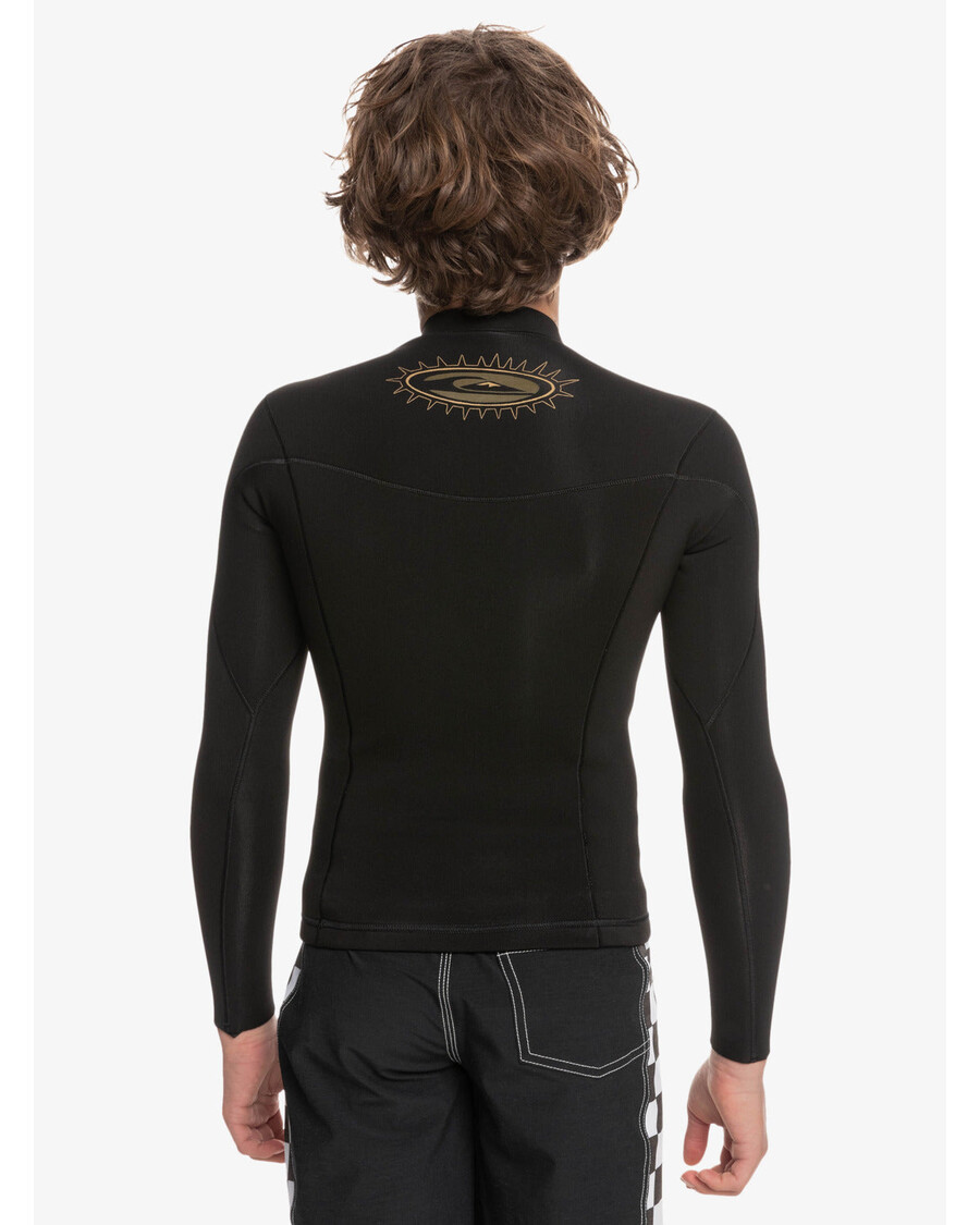 Quik Silver Boys 8-16 1.5mm Everyday Sessions Wetsuit Jacket - Black