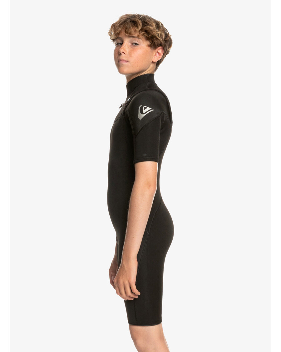 Quik Silver Boys 8-16 2/2Mm Everyday Sessions Short Sleeve Spring Suit - Black