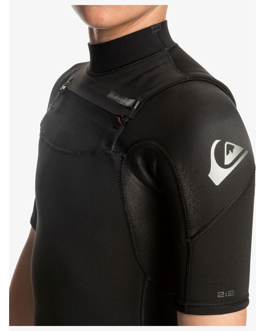 Quik Silver Boys 8-16 2/2Mm Everyday Sessions Short Sleeve Spring Suit - Black