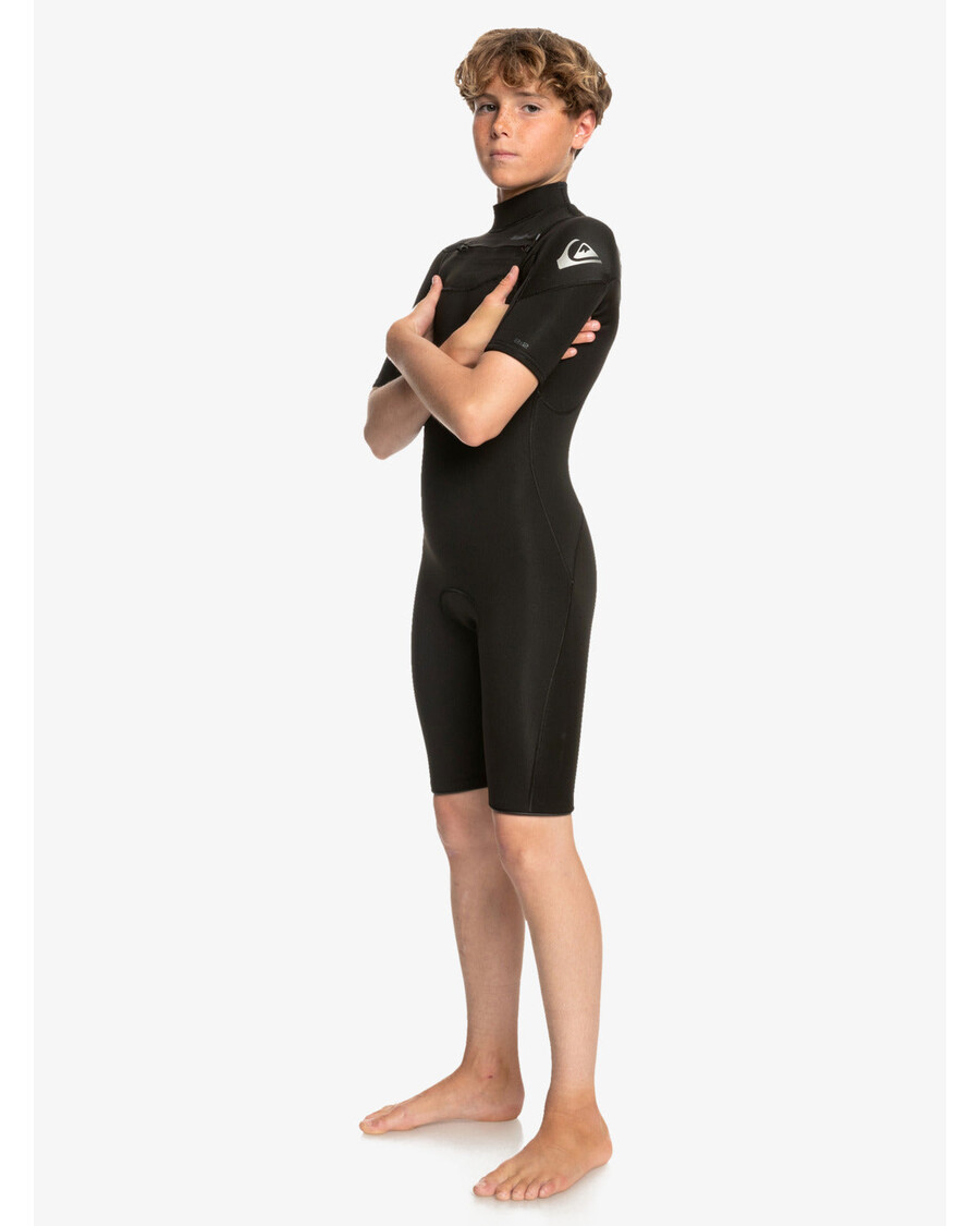 Quik Silver Boys 8-16 2/2Mm Everyday Sessions Short Sleeve Spring Suit - Black