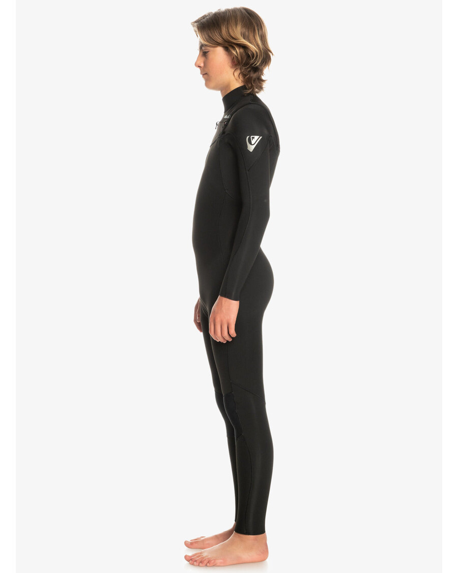 Traje De Neopreno Quiksilver Con Cremallera En El Pecho Para Sesiones Diarias De 8-16 3/2 Mm - Negro