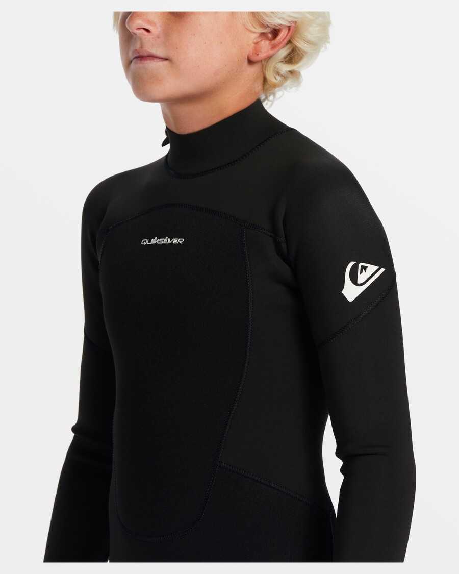 Quik Silver Boys 8-16 3/2mm Prologue Back Zip Wetsuit - Black
