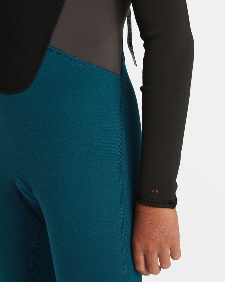 Quik Silver Boys 8-16 3/2mm Prologue Back Zip Wetsuit - Midnight Turquoise