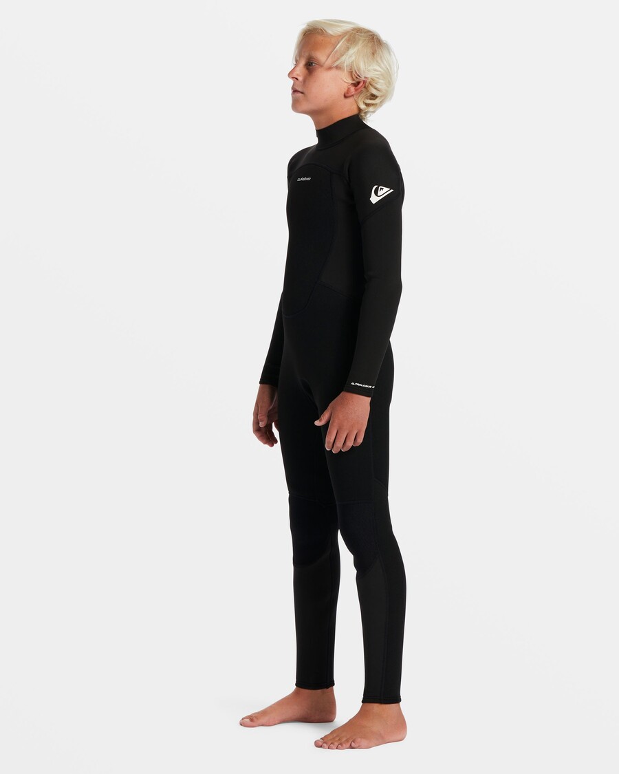 Quik Silver Boys 8-16 3/2mm Prologue Back Zip Wetsuit - Black