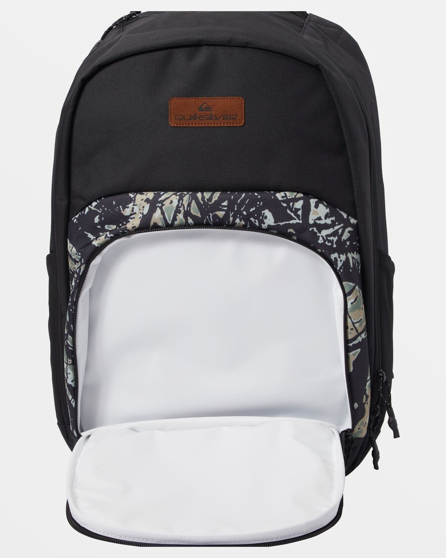 Quik Silver Schoolie Cooler 2.0 Backpack - Woodland Abstract Sea Spray