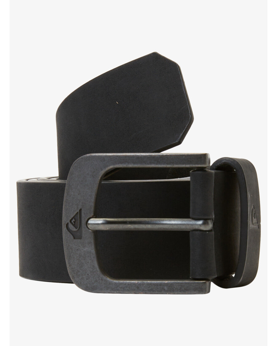 Quik Silver Main Street Faux Leather Belt - Black/Black