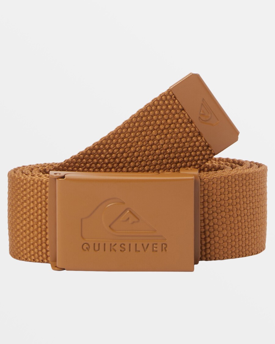 Quik Silver Principal Schwack Webbing Belt - Bone Brown