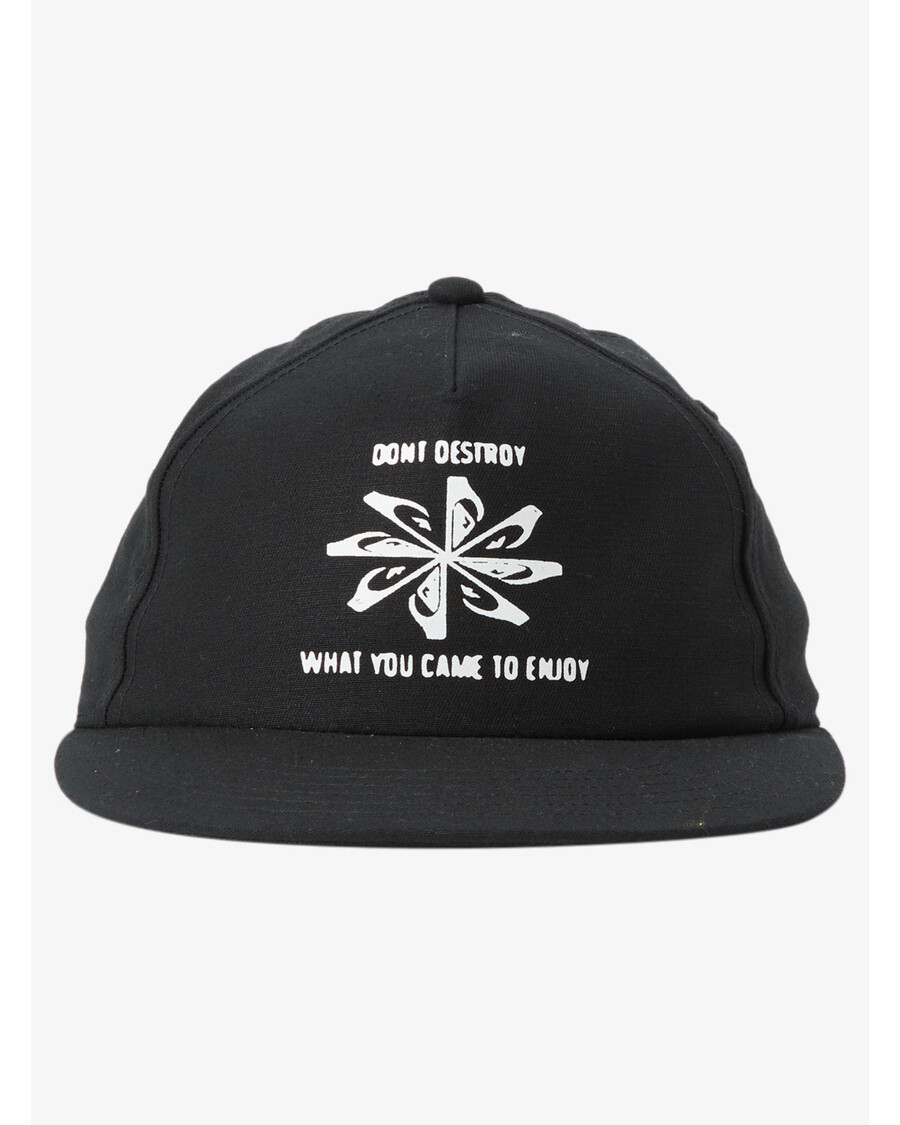 Quik Stříbrná Přemyšlená Baseballová čepice - černá