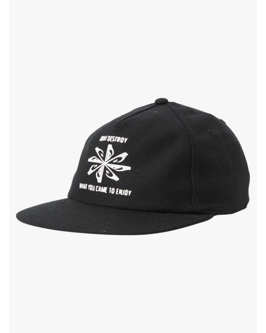 Quik Strieborná Premyslená Baseballová čiapka - čierna