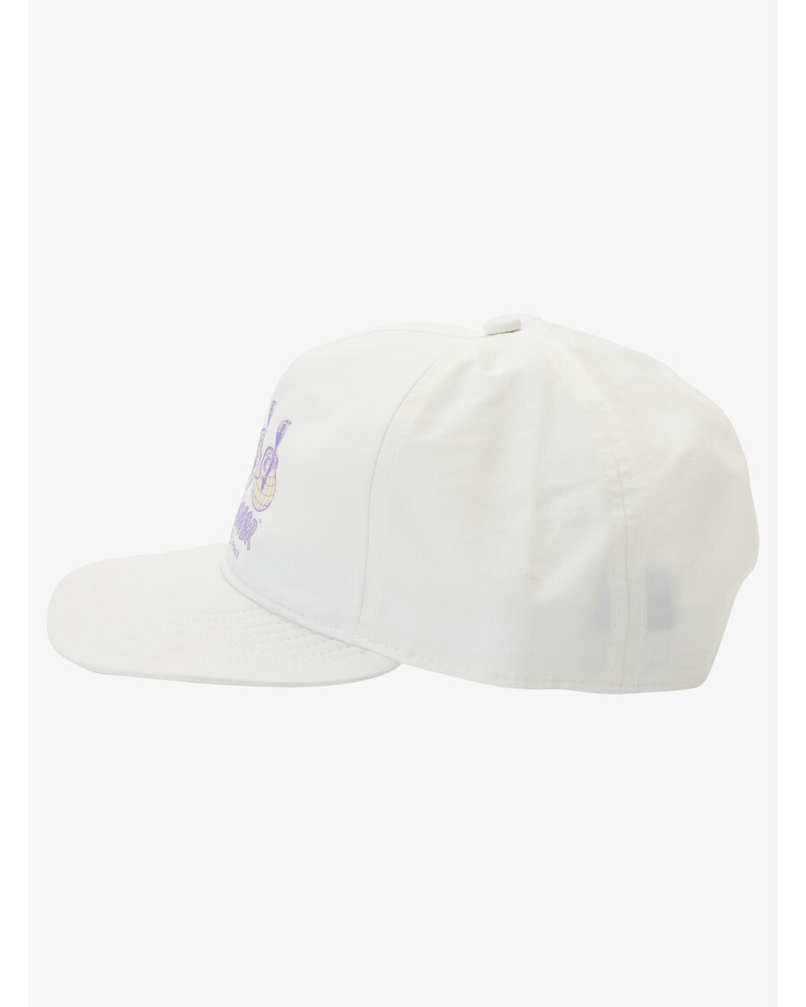 Quik Silver Nylo Cap Snapback Hat - Snow White