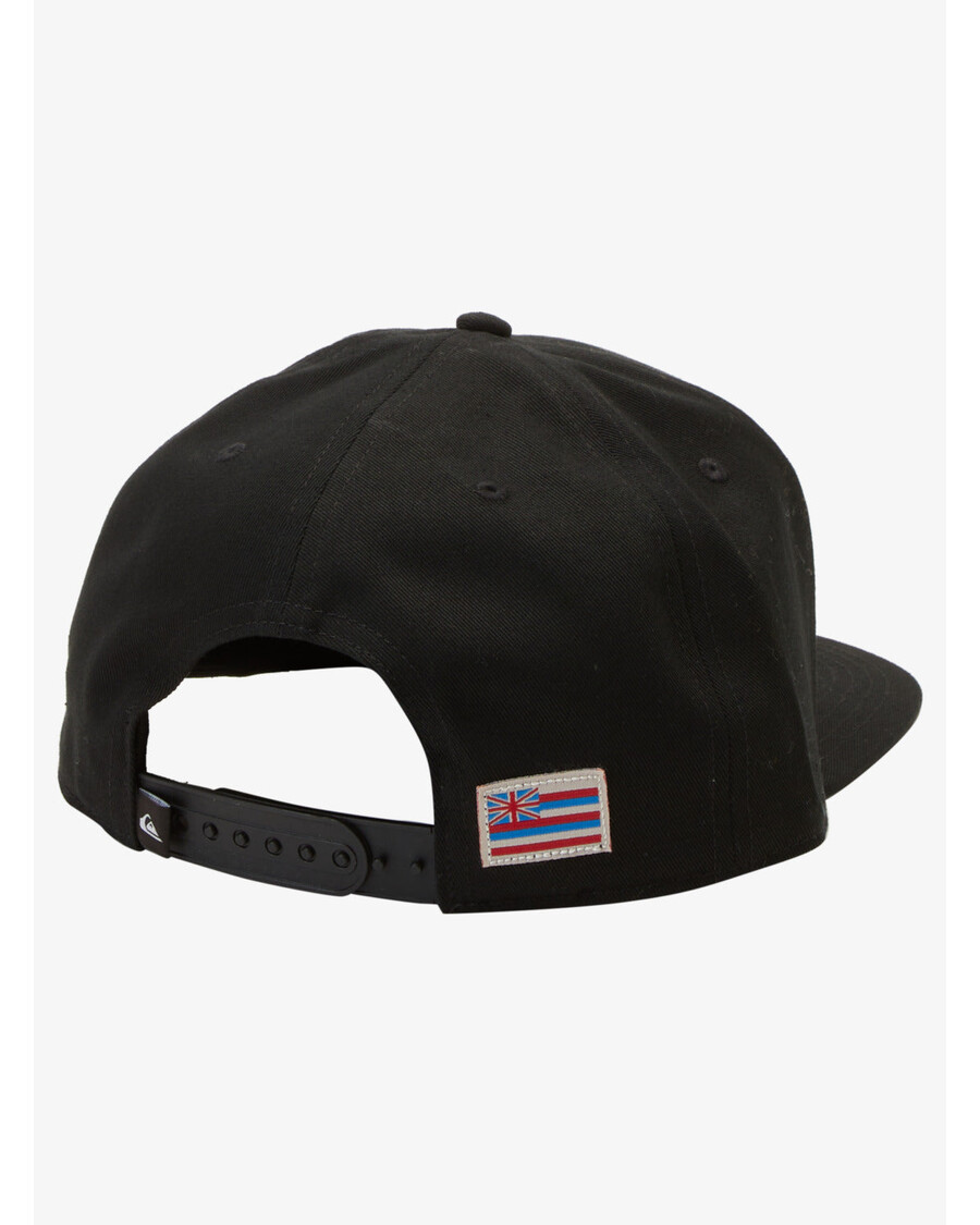 クイックシルバー ハワイ ルーテッド スナップバック ハット - ブラック