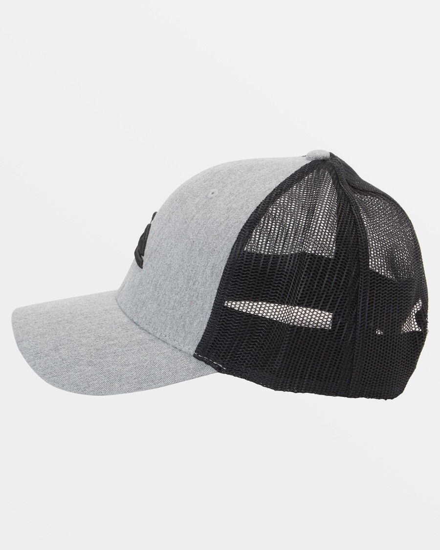 Quik Silver Grounder Trucker Hat - Heather Grey