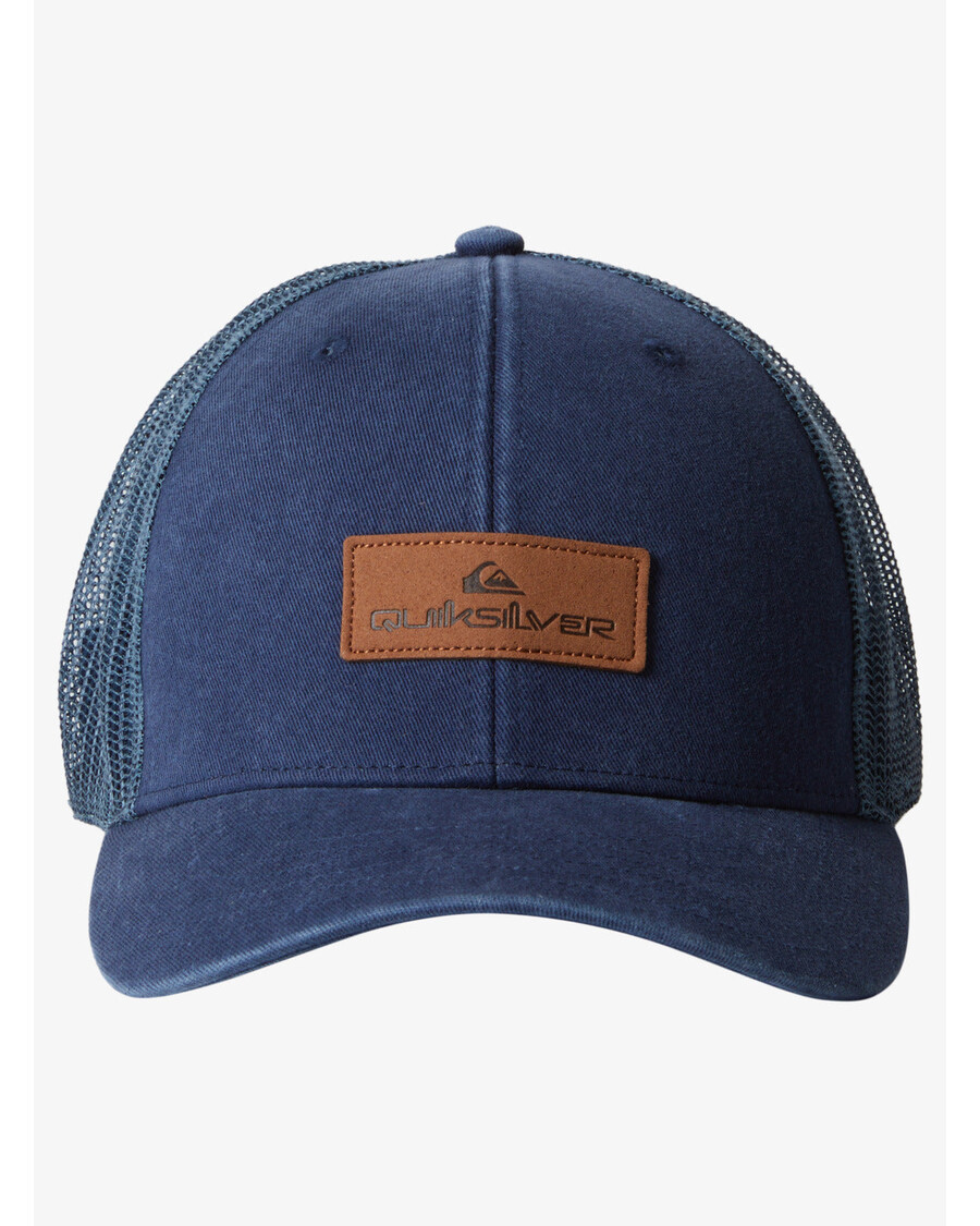 クイックシルバー ダウン ザ ハッチ トラッカー ハット - クラウン ブルー