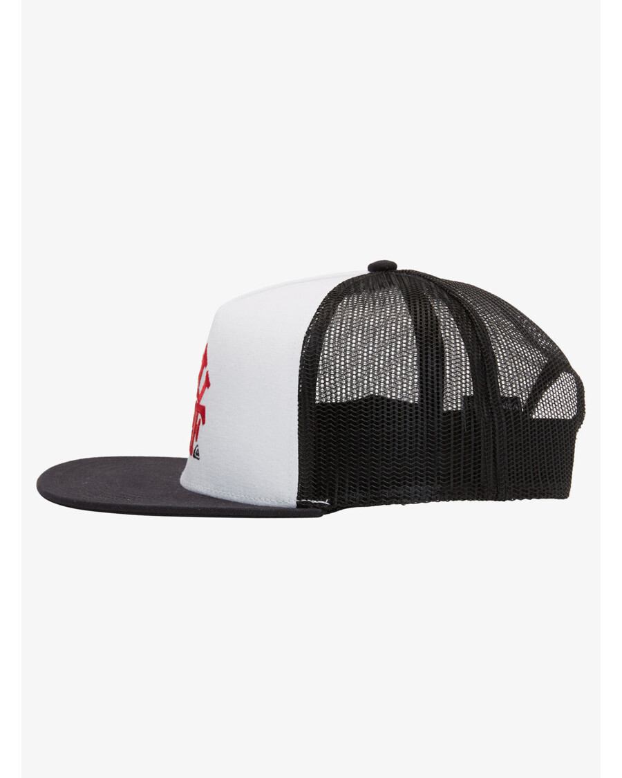 Quik Silver Oasis Trucker Snapback Hat - White