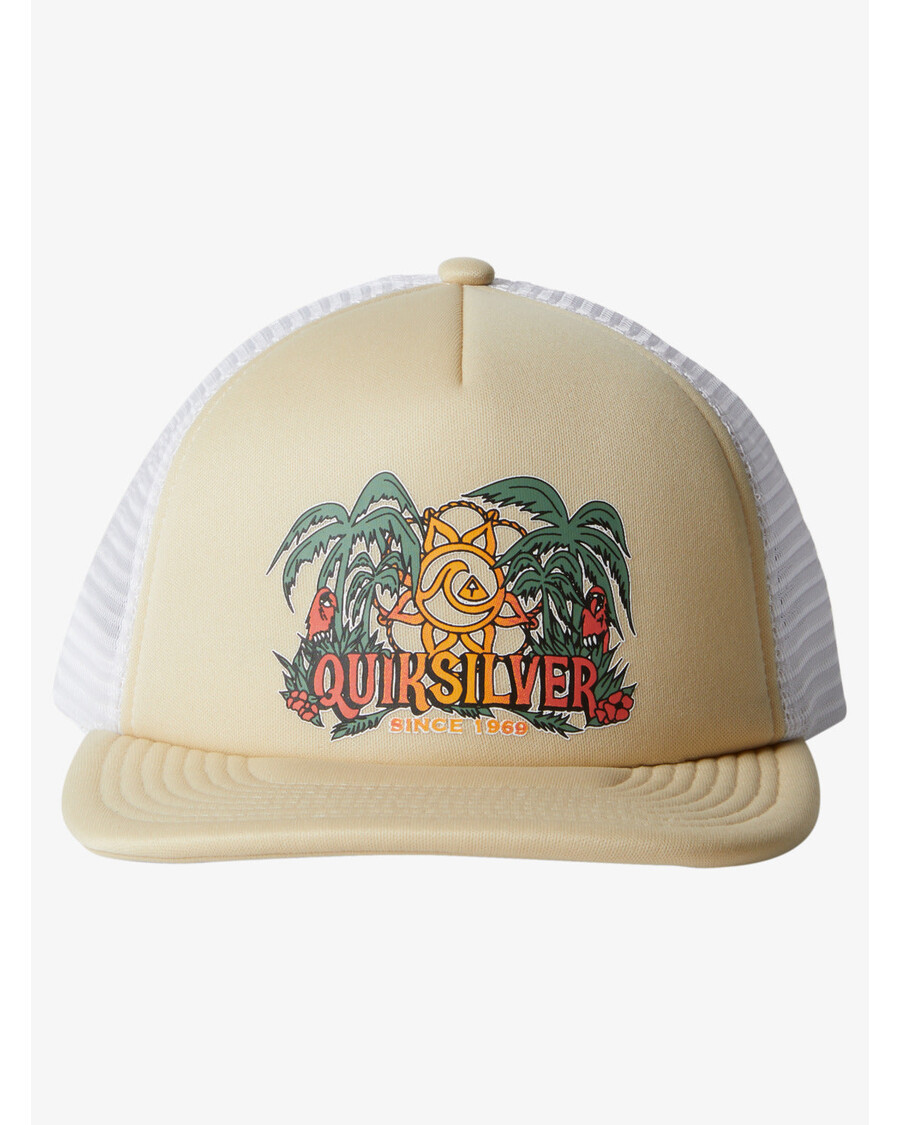Quik Silver Happy Hour Trucker Hat - Oyster White