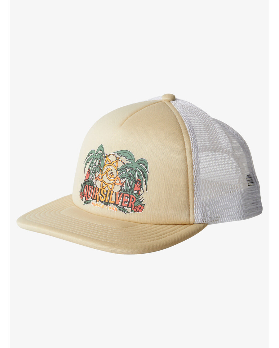 Quiksilver Happy Hour Trucker Hatt - Ostron Vit