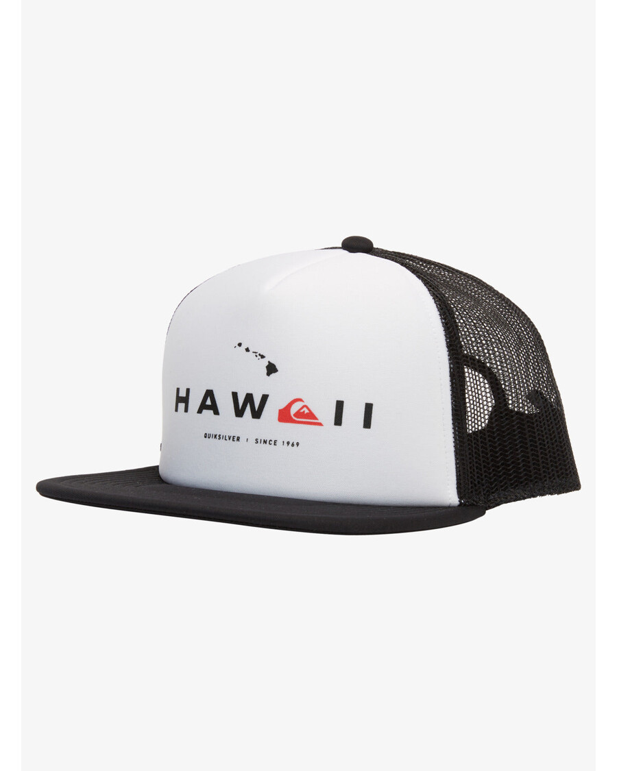 Quiksilver Hawaii State Of Mind Trucker Snapback -hattu - Musta