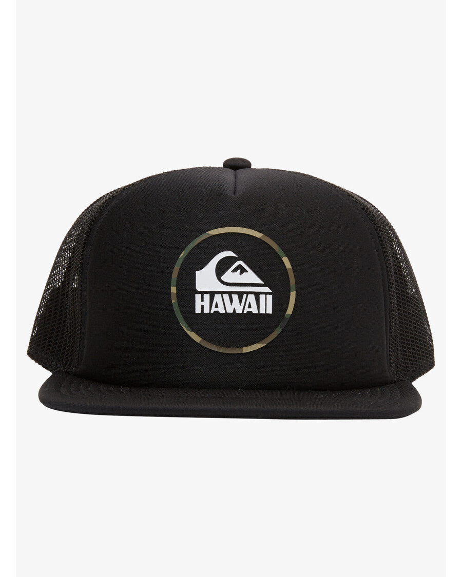 Quiksilver Hawaii Multiples Trucker Snapback Hattu - Musta