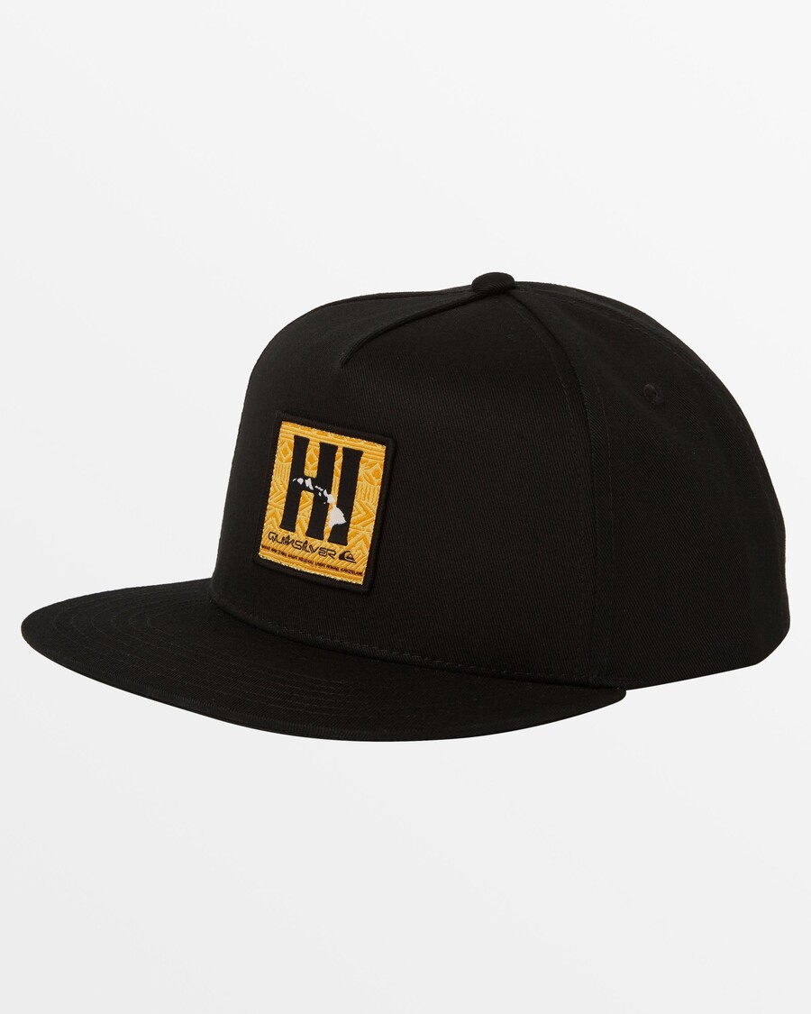 Quik Silver Hawaii Tapa Plains Snapback Hat - Black