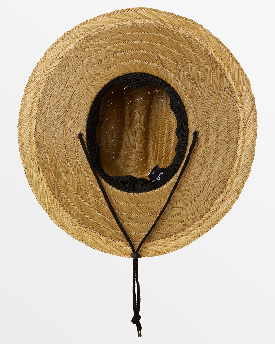 Quik Silver Hawaii Tapa Pierside Lifeguard Straw Hat - Natural