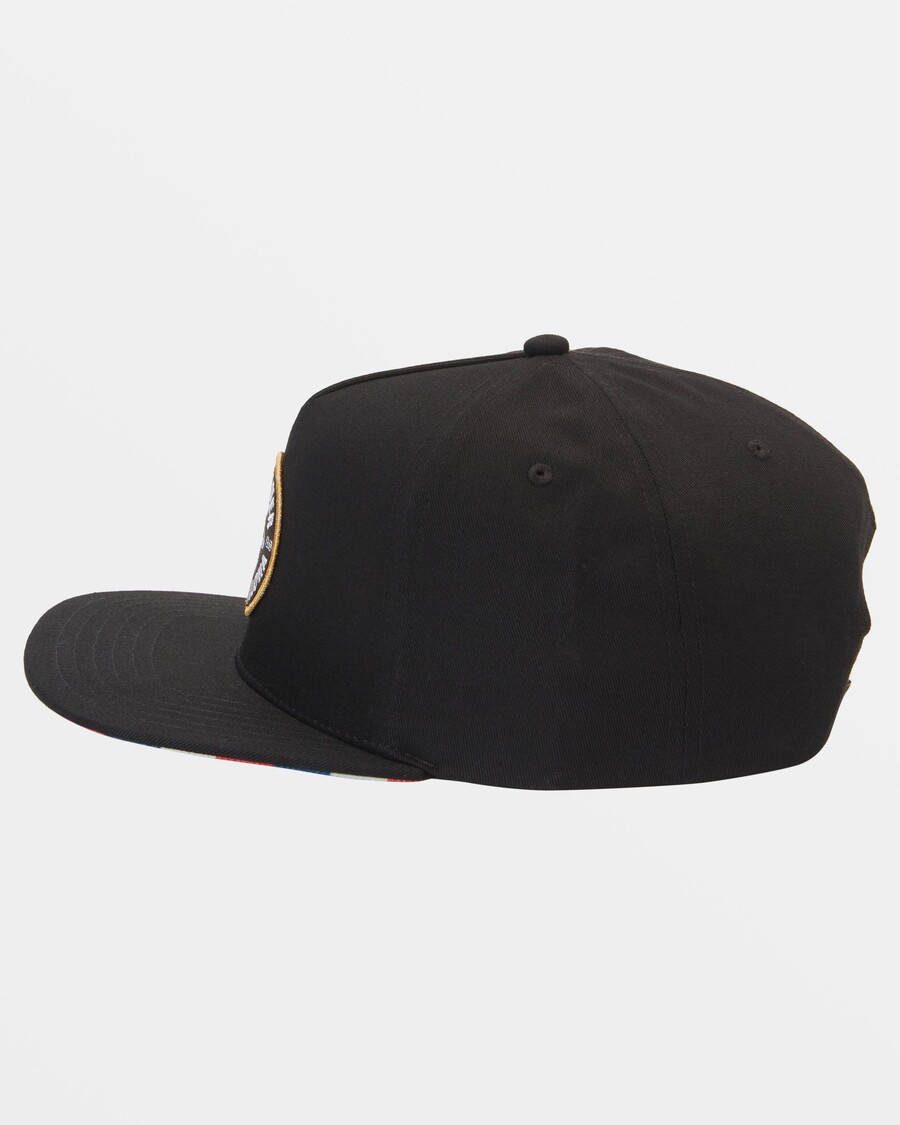Quik Silver Shark Dive Snapback Hat - Black