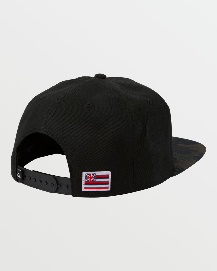 Quik Silver Hawaii Patriot Snapback Hat - Black