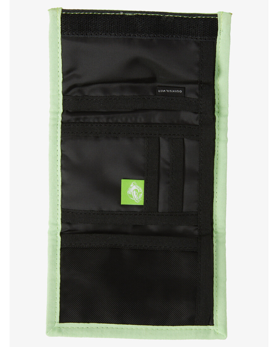 Quik Silver Joka Päivä Painettu Kolminkertainen Lompakko - Egeansininen