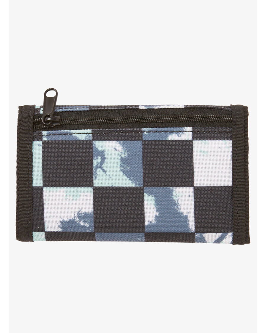 Quik Silver Každodenne Tlačená Trojzložková Peňaženka - Bering Sea Check Kravata Dye 233