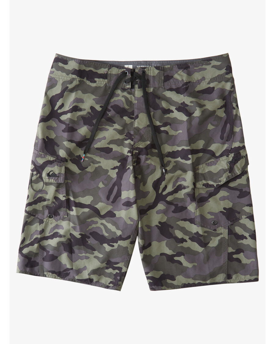 Quiksilver Manic Camo 22" šortky - Lesní Noc