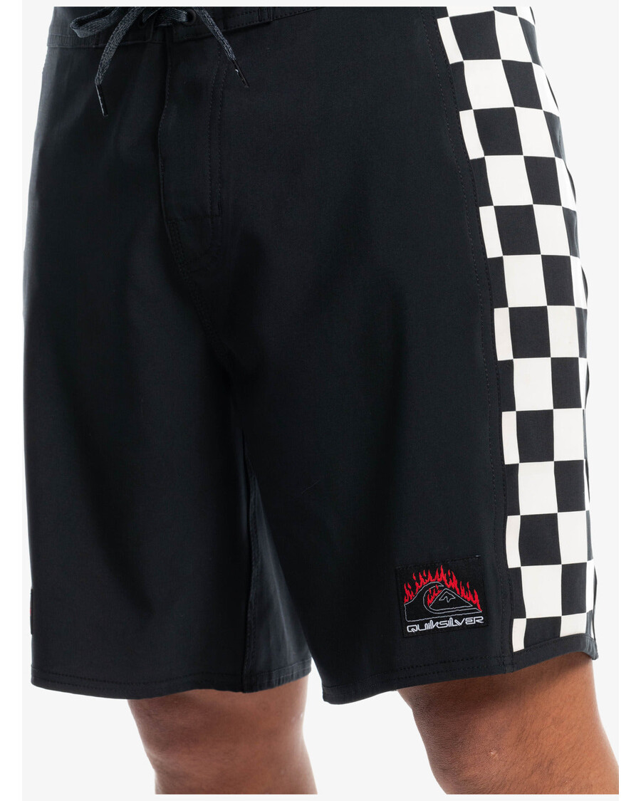 Quiksilver Quiksilver X Stranger Things Bermuda De Banho Hellfire Arch - Preto