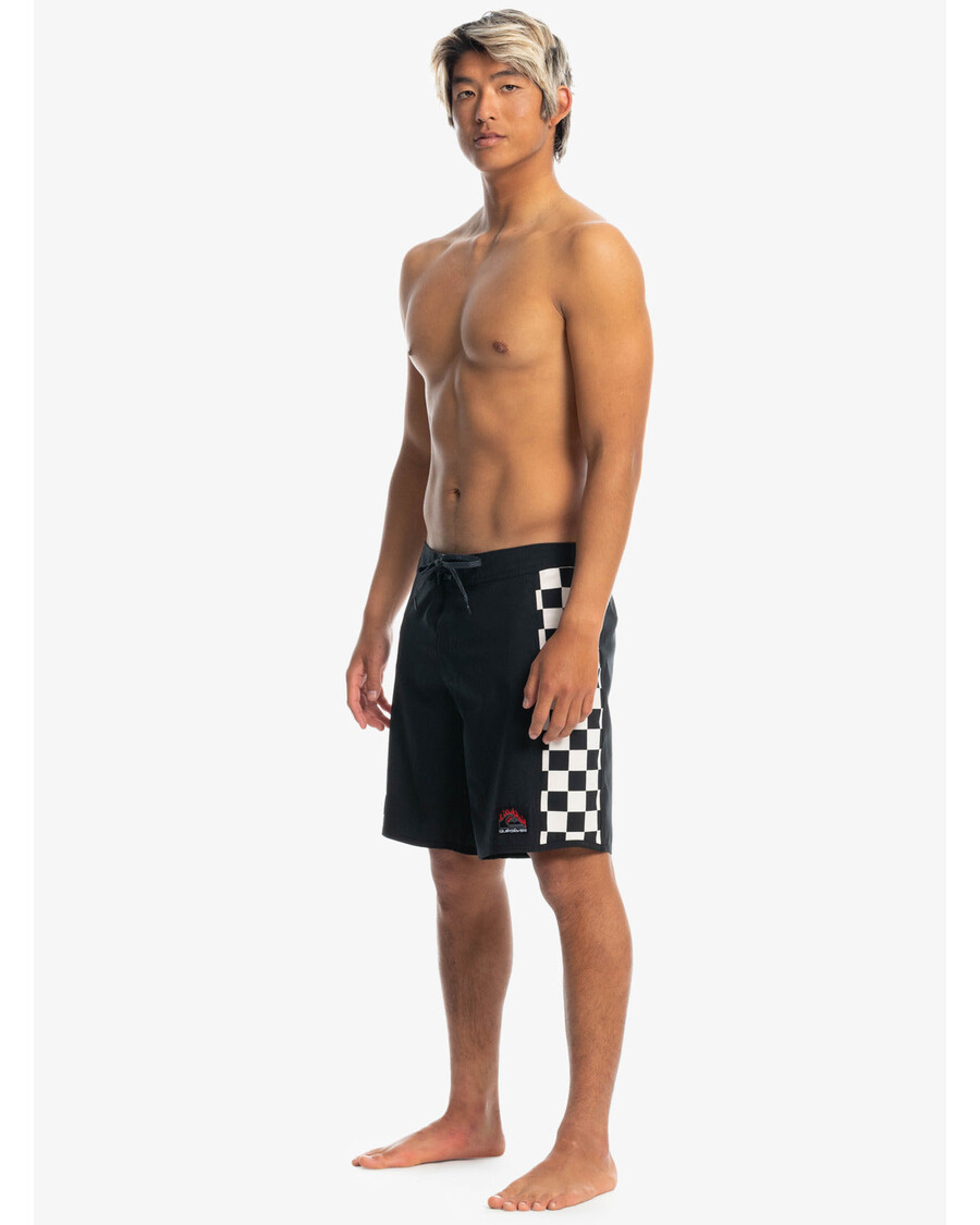 Quiksilver Quiksilver X Stranger Things Bermuda De Banho Hellfire Arch - Preto
