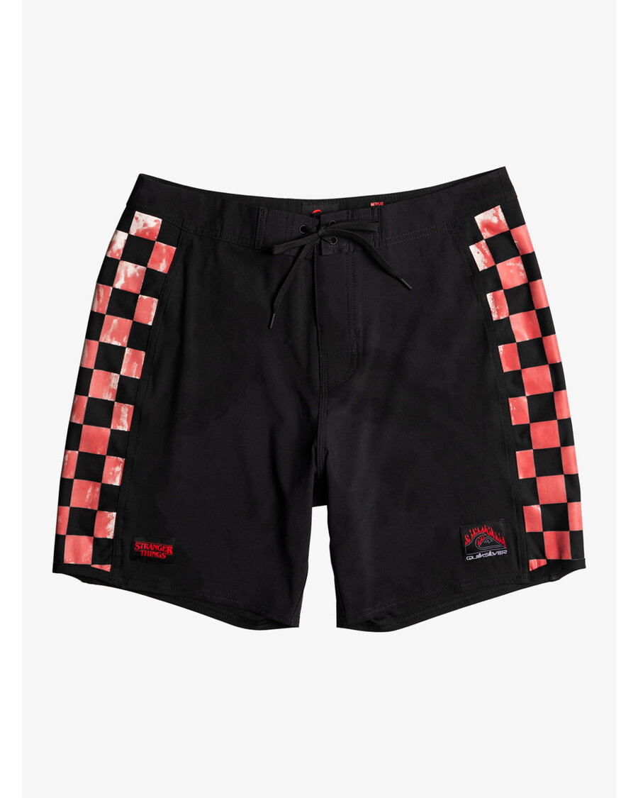 Quiksilver Quiksilver X Stranger Things Bermuda De Banho Hellfire Arch - Preto