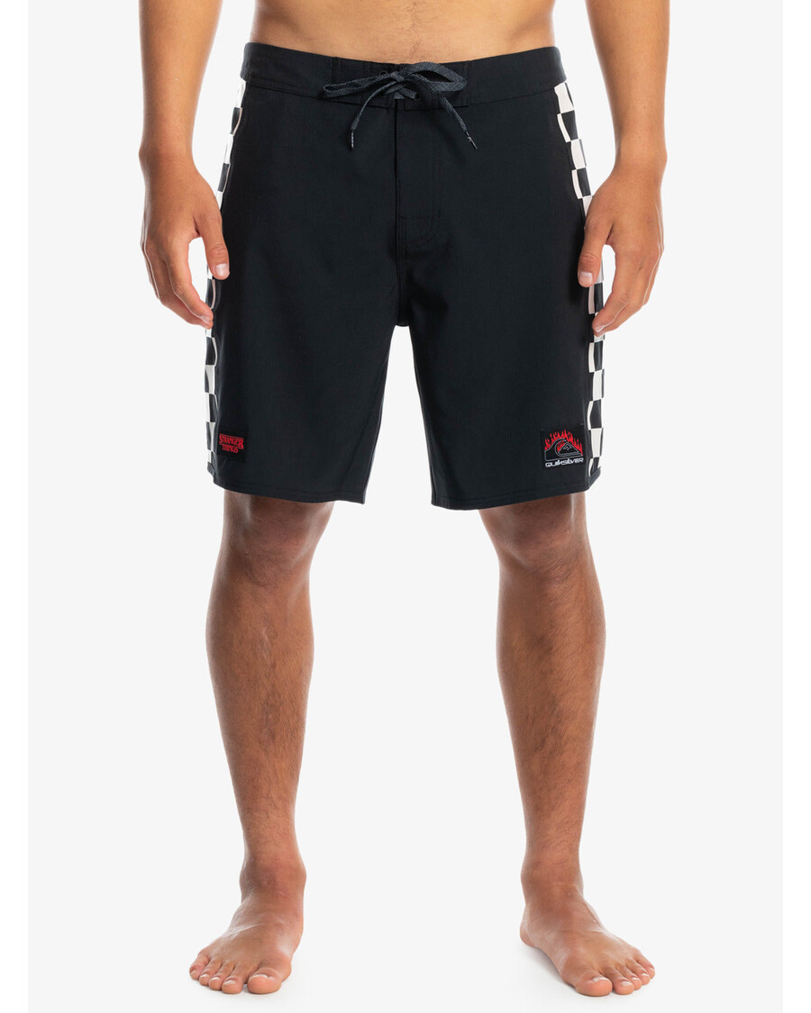 Quiksilver Quiksilver X Stranger Things Bermuda De Banho Hellfire Arch - Preto