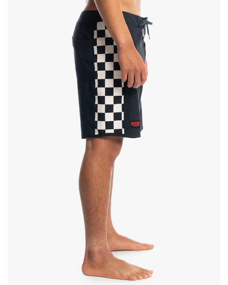 Quiksilver Quiksilver X Stranger Things Bermuda De Banho Hellfire Arch - Preto