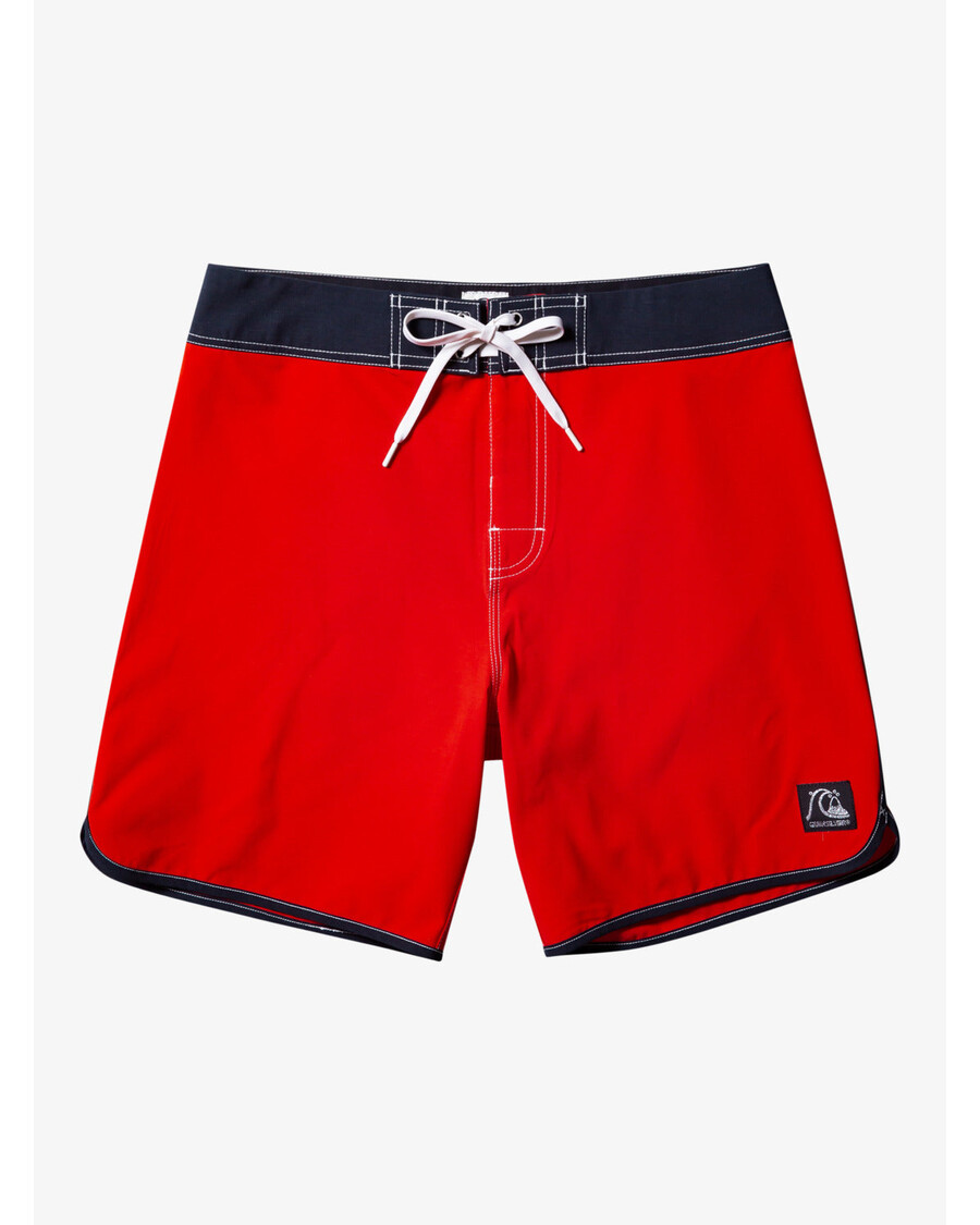 Quiksilver Original Scallop 18" šortky - Vysoko Rizikové červené