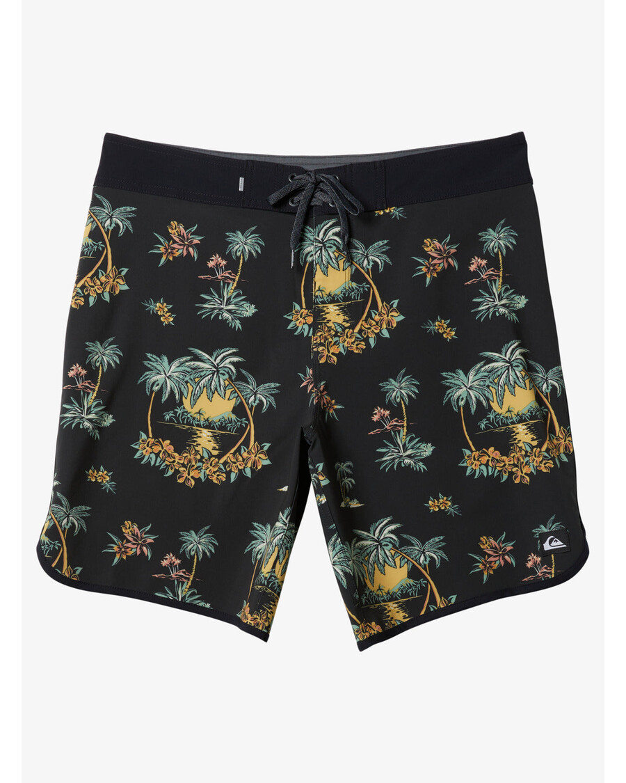 Quiksilver Surfsilk Scallop 19" šortky - čierny Palmový Sprej