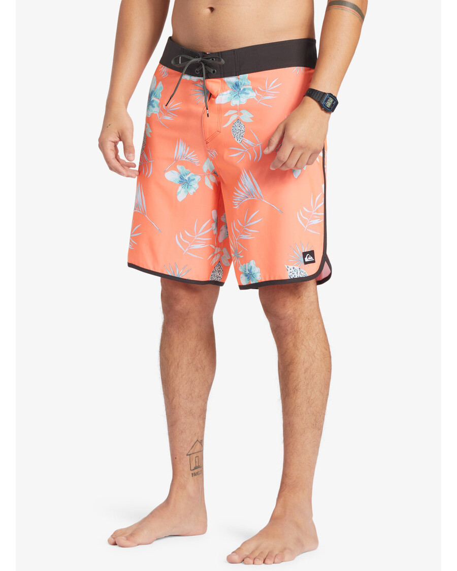 Quik Silver Surfsilk Scallop 19" Boardshorts - Fiery Coral