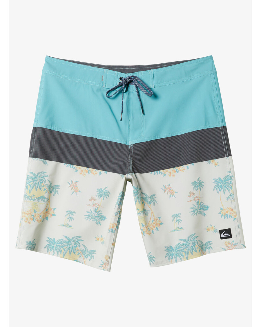 Quiksilver Surfsilk Panel 20" Boardshorts - Snøhvit Palm Spritz