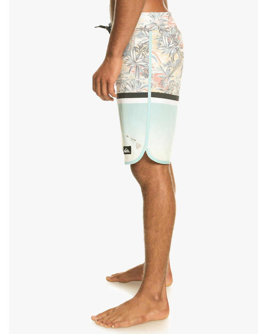 Quiksilver Surfsilk Division Scallop 19" Boardshorts - Nebesky Modré