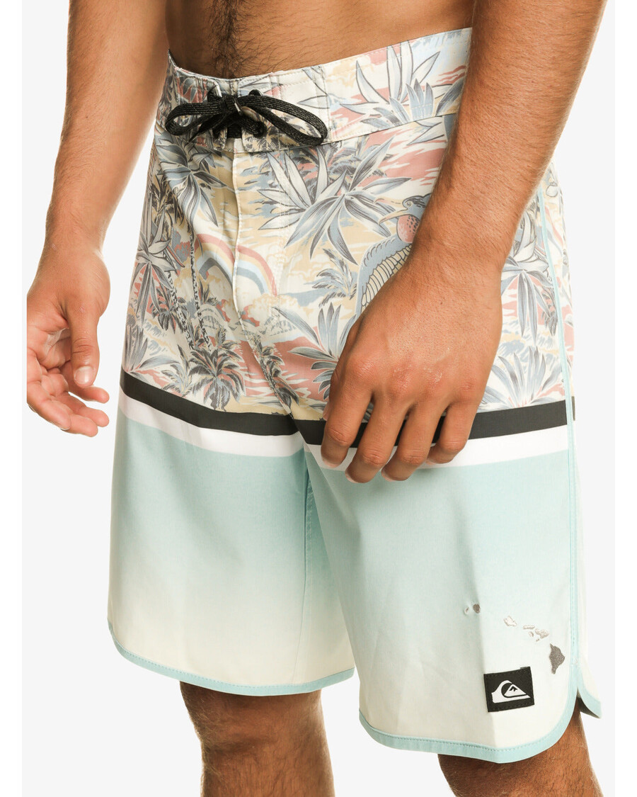 Quiksilver Surfsilk Division Scallop 19" Boardshorts - Nebesky Modré